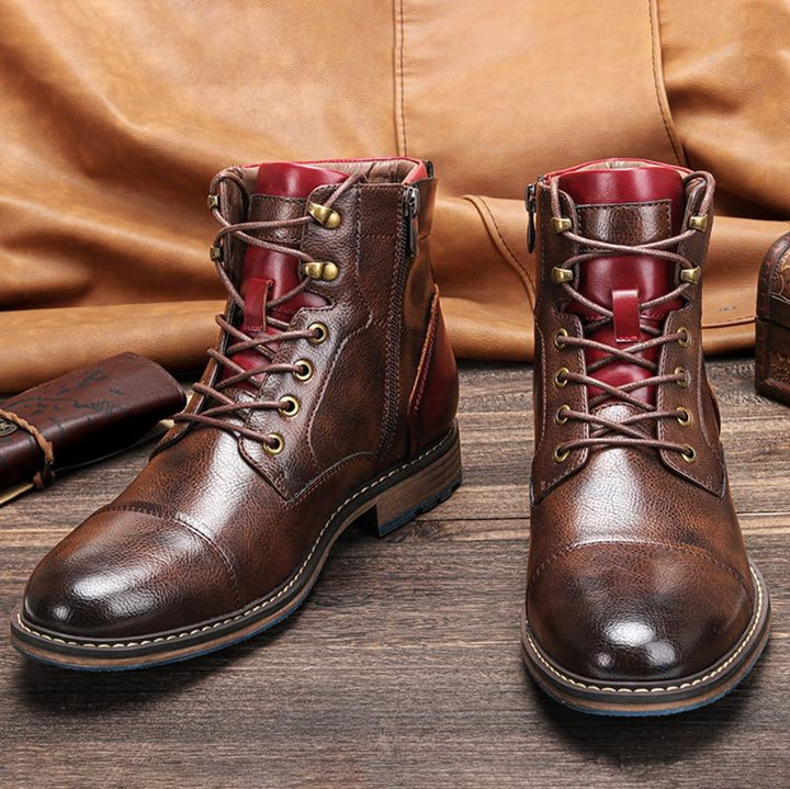Nate | Men Fashion Zipper Design Ankle Boots
