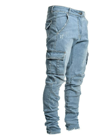 Julian | Men Slim Fit Multi Pocket Cargo Pants