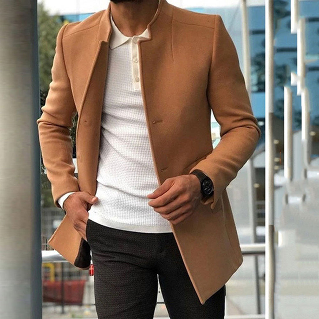 Matthew | Men’s Slim Fit Camel Winter Coat