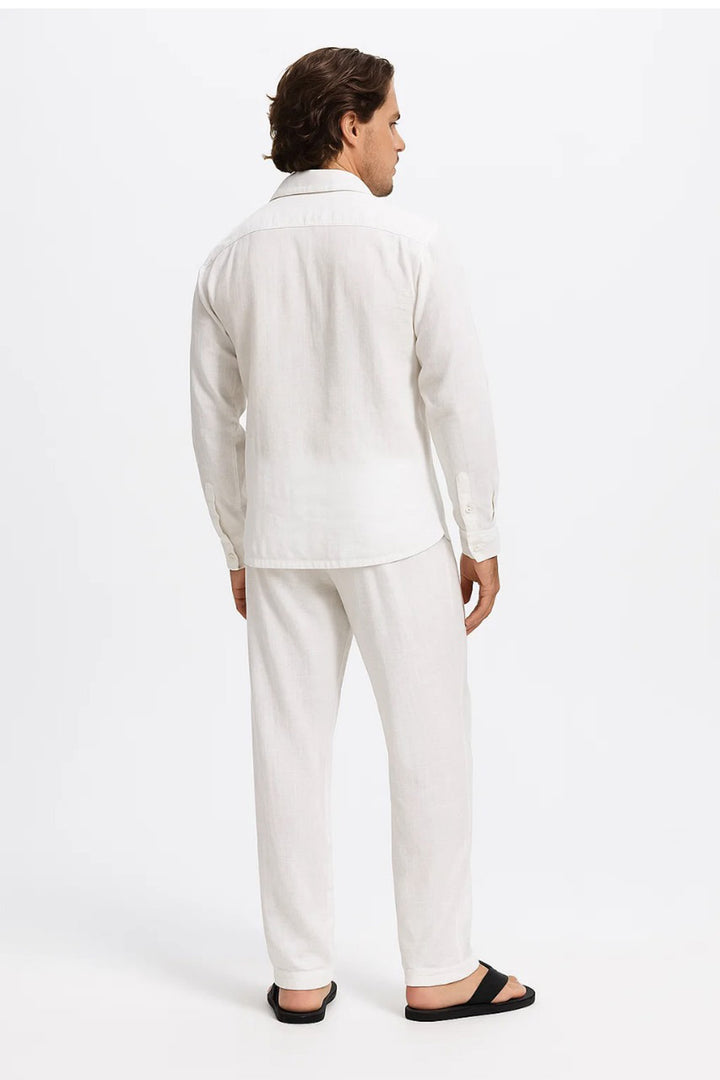 Relaxed Trousers | Elio – Bone White