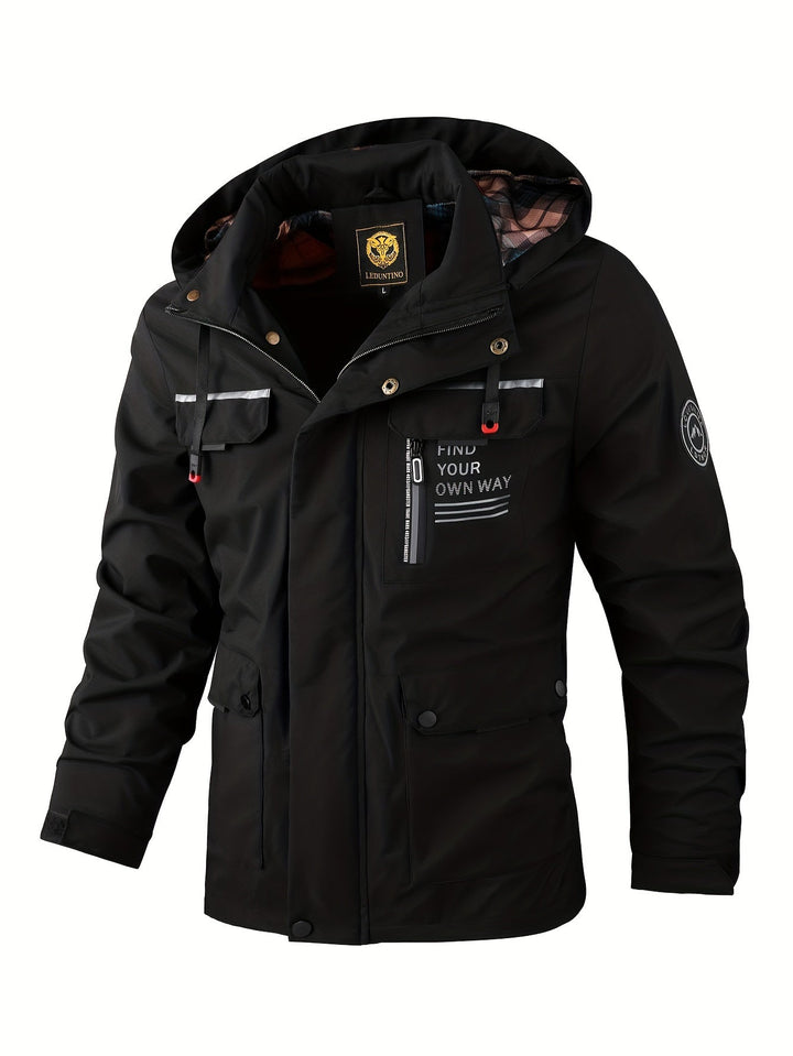 Aaron | Men’s Hooded Lightweight Waterproof Rain Jacket