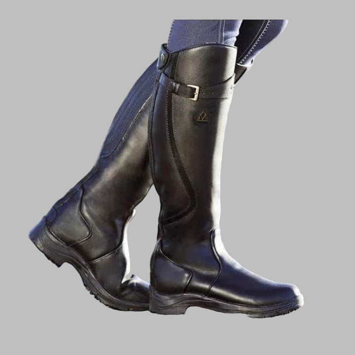 Caitlyn | Women’s Leather Hiking Boots with Strap