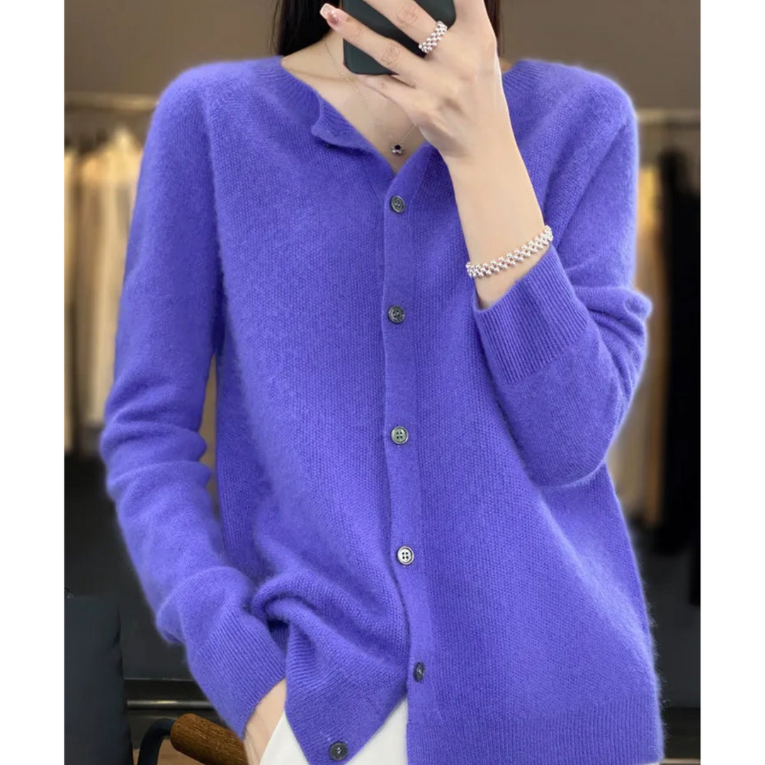 Jacqueline | Soft Button-Down Sweater for Women
