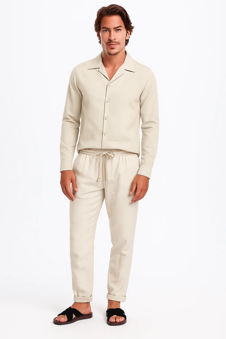 Skinny Trousers | Milo – Ecru