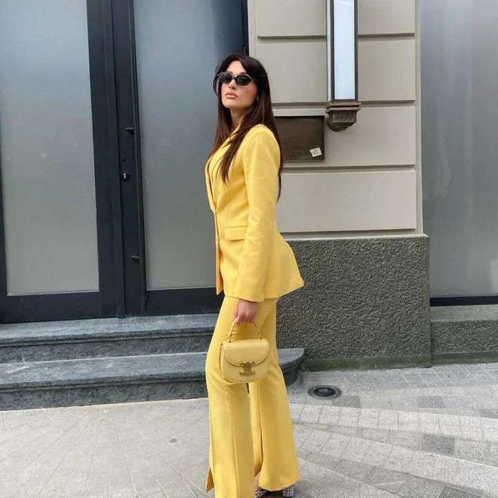 Katherine | Chic Formal Suit Set with Tailored Long Blazer for Women