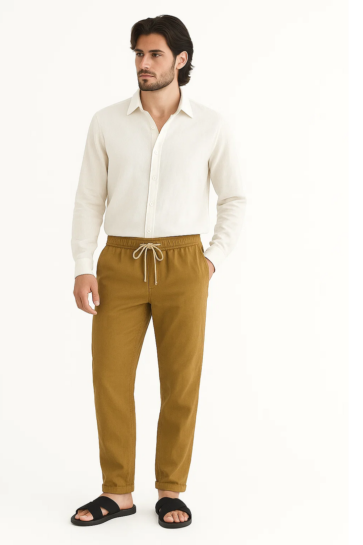 Skinny Trousers | Emil – Mustard