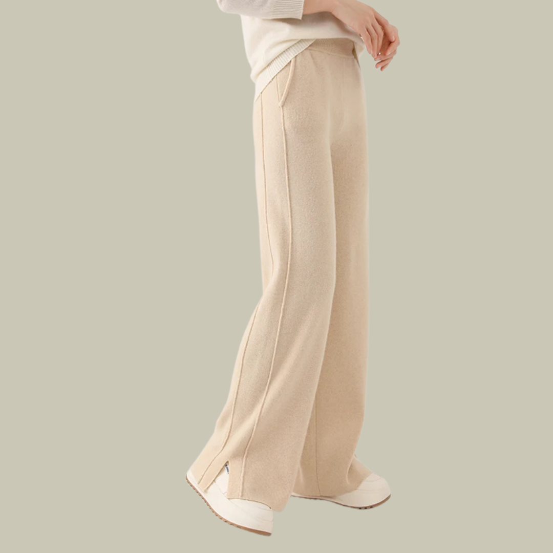 Jasmine | Women’s Elegant High Waist Classic Wool Trousers