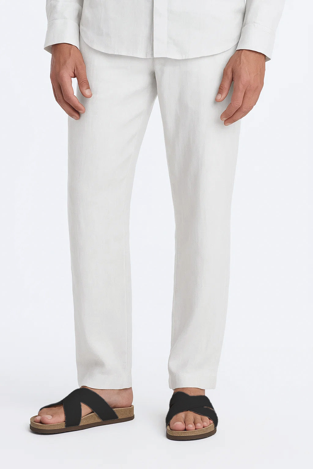 Relaxed Trousers | Elio – Bone White