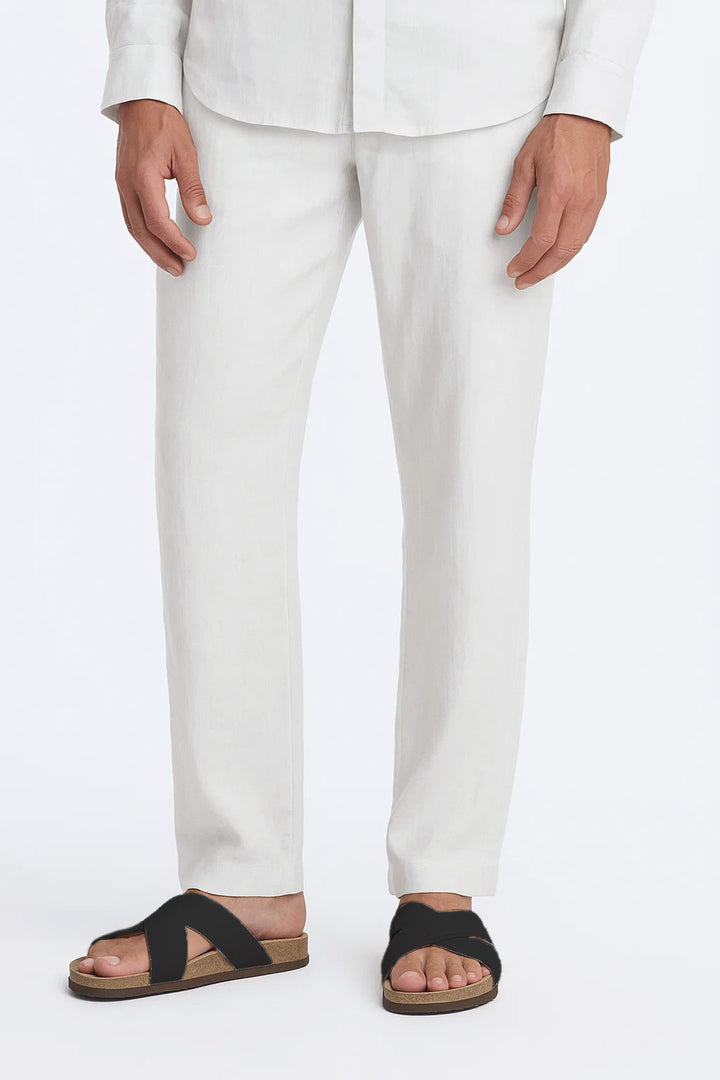 Relaxed Trousers | Elio – Bone White