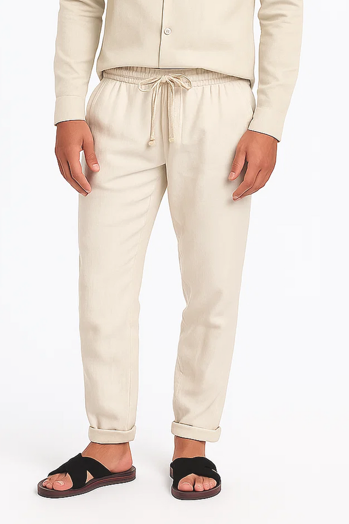 Skinny Trousers | Milo – Ecru
