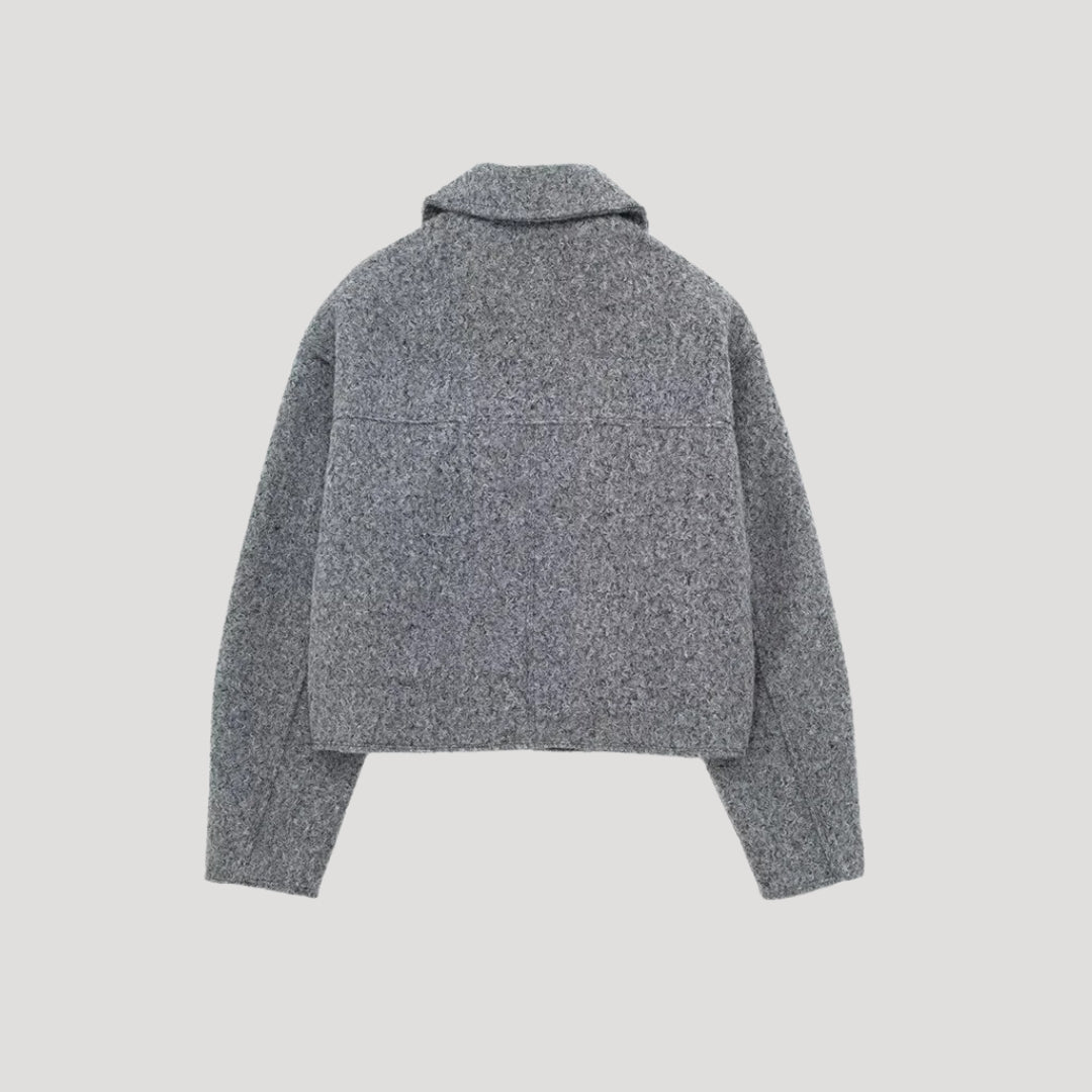 Claire  | Winter Zip Front Cropped Women Jacket