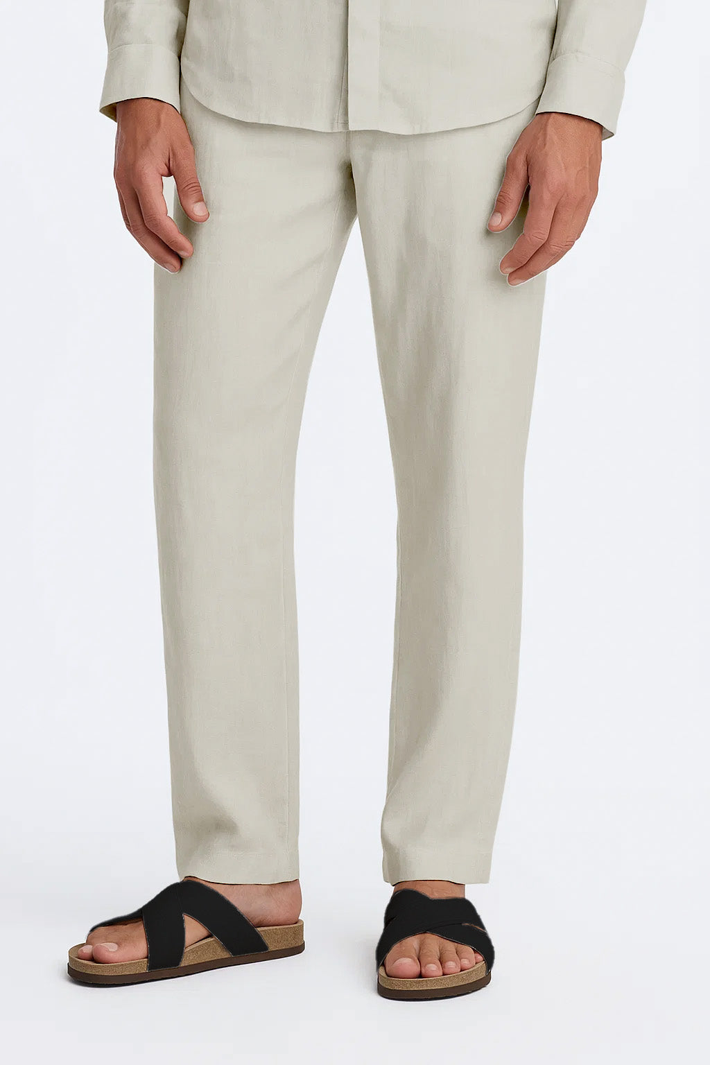 Relaxed Trousers | Nilo – Cream