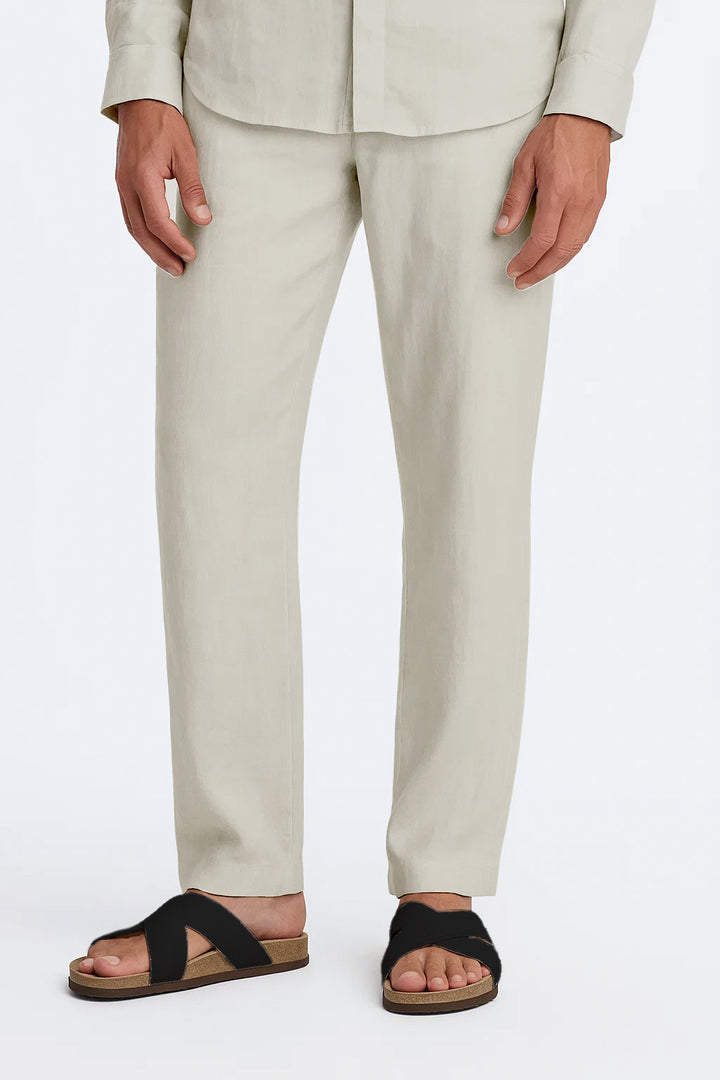 Relaxed Trousers | Nilo – Cream