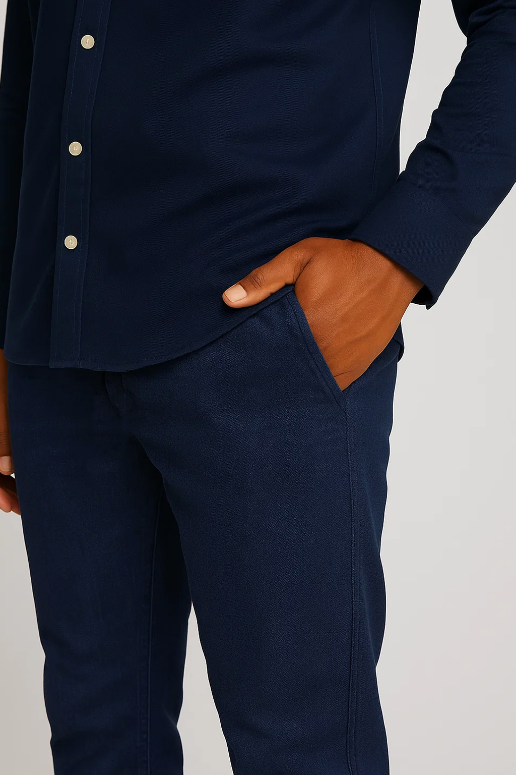 Skinny Trousers | Jalen – Navy Blue