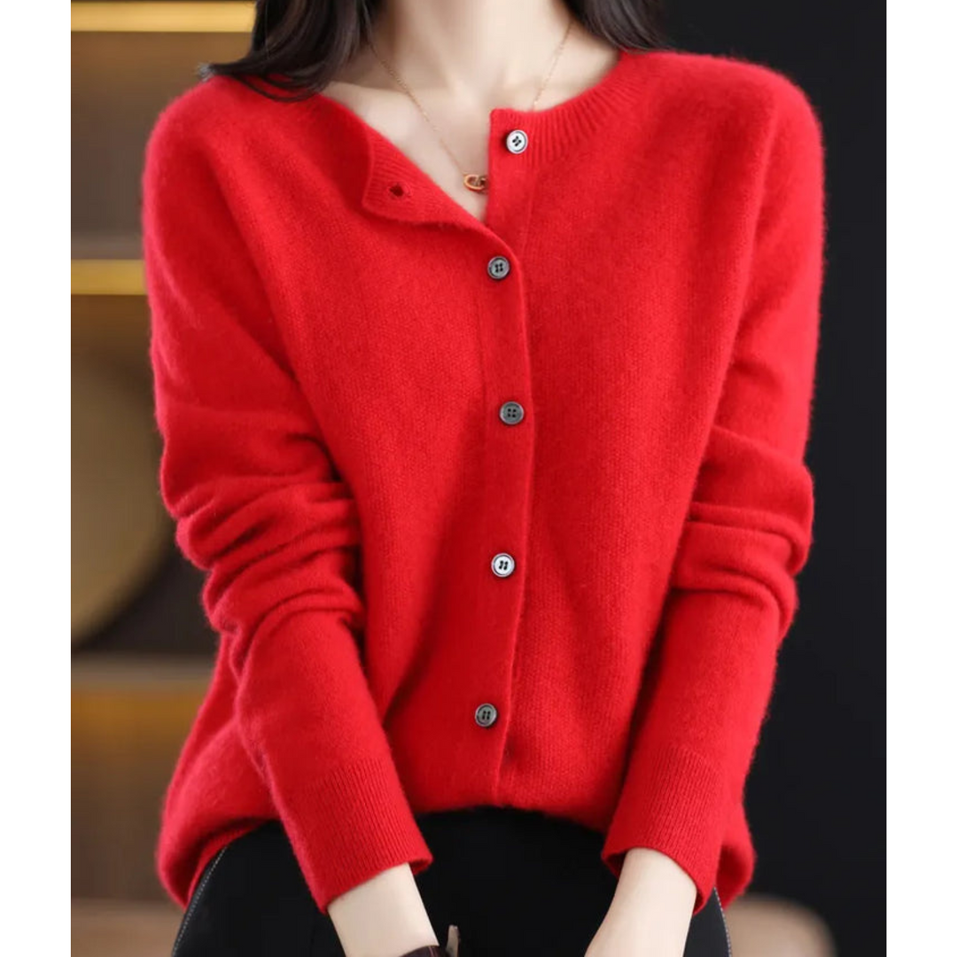 Jacqueline | Soft Button-Down Sweater for Women