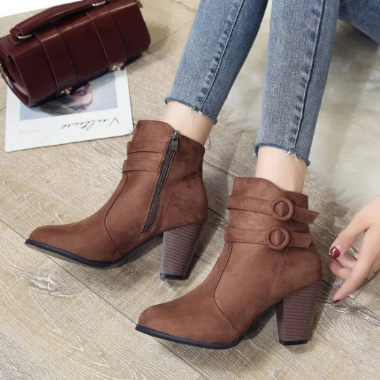 Kimberly | Women’s Chic Zip-Up Ankle Boots