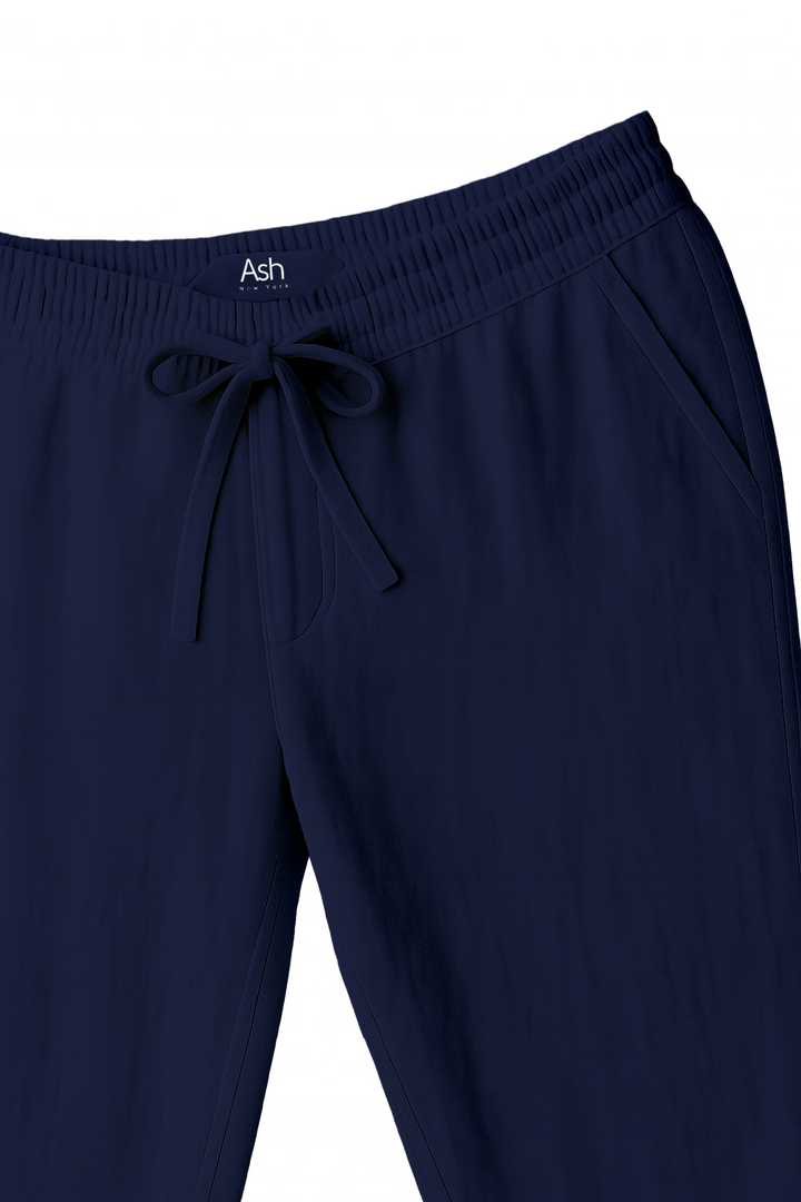 Relaxed Trousers | Theo – Navy Blue