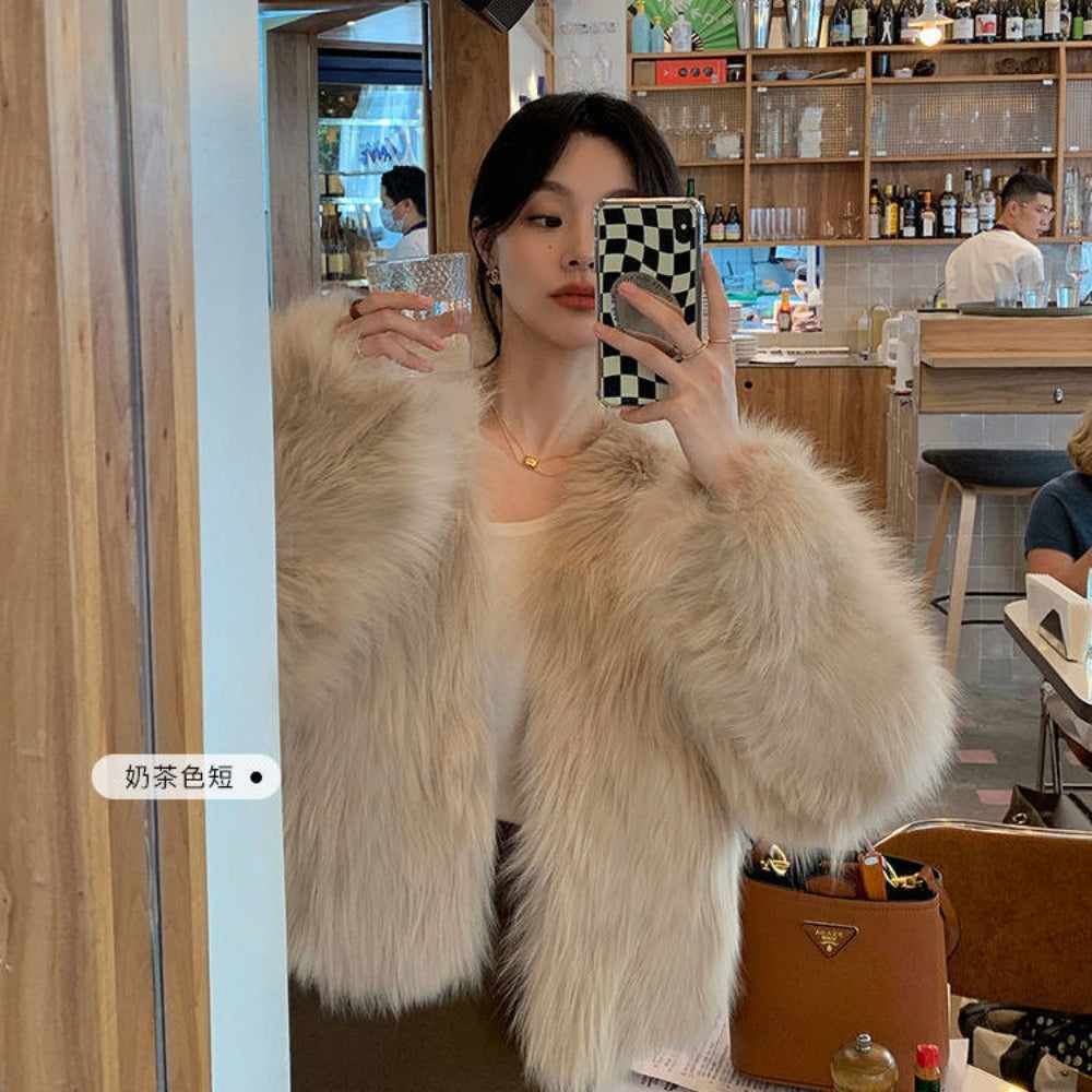 Amelia | Women’s Stylish Faux Fur Party Jacket