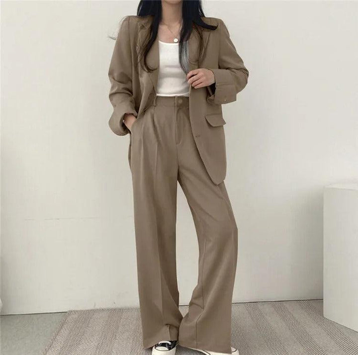 Hailey | Women’s Tailored Suit Set with Long Blazer