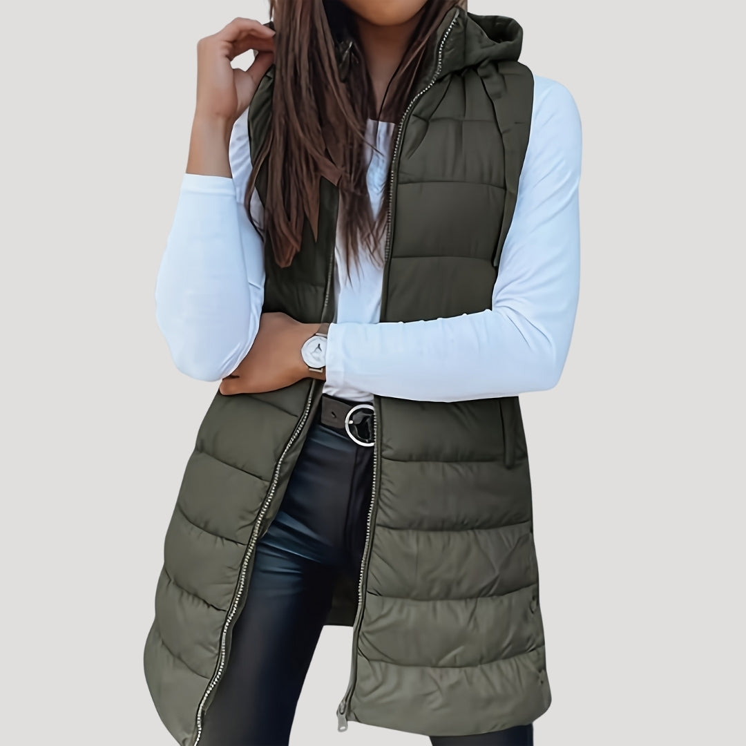 Blair | Winter Hooded Puffer Women Vest