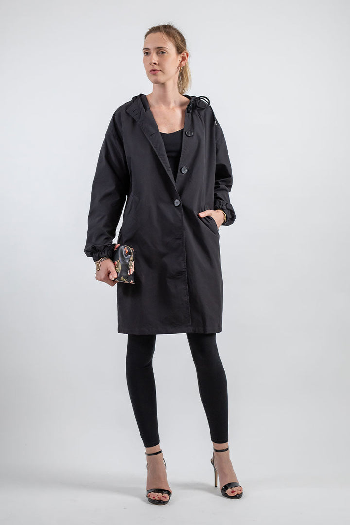 Dakota | Women Winter Hooded Loose Buttoned Coat