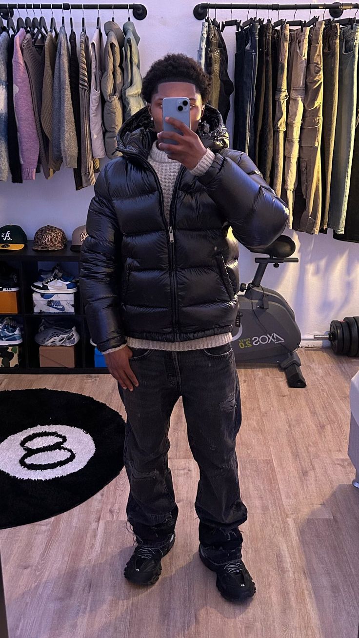 Dallas | Men’s Stylish Shiny Hooded Puffer Jacket