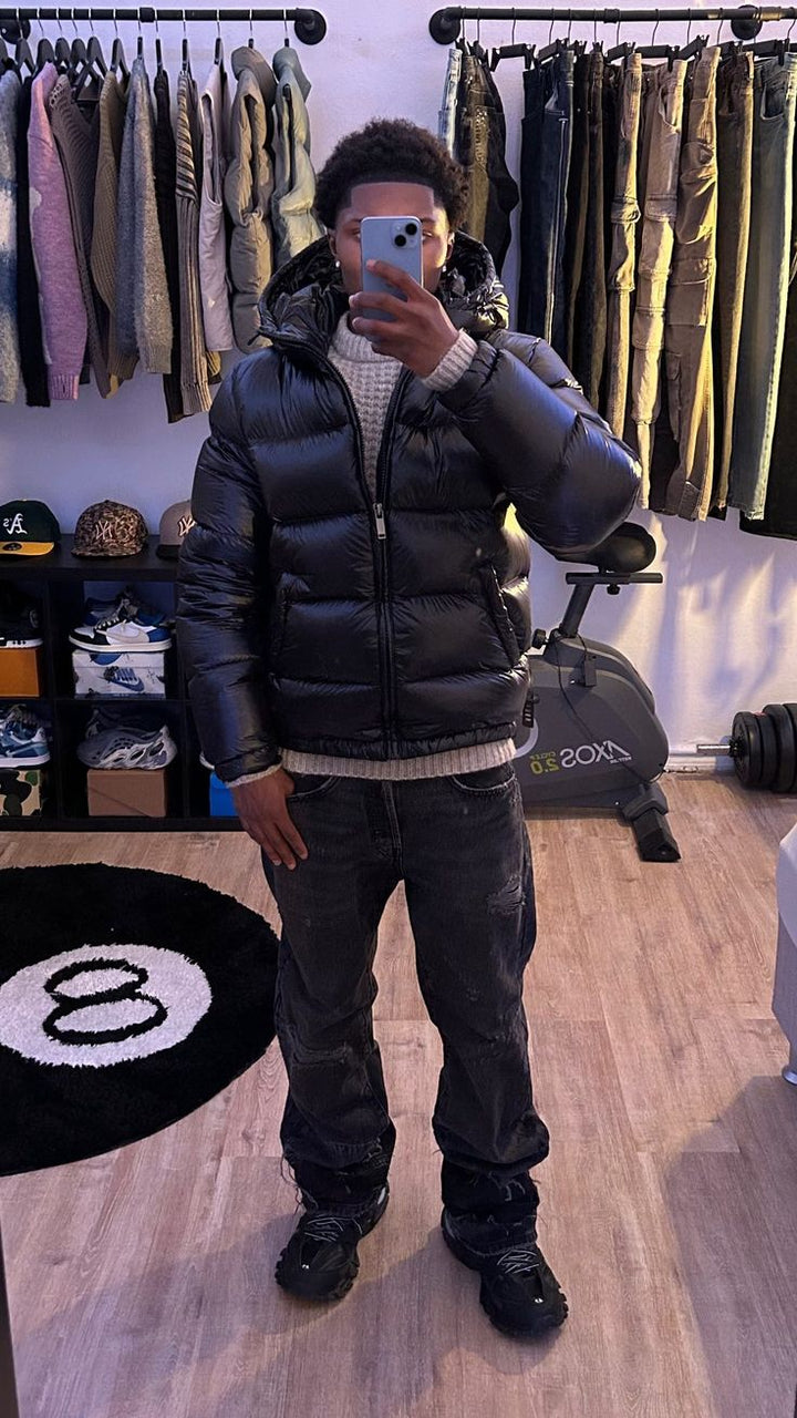 Dallas | Men’s Stylish Shiny Hooded Puffer Jacket