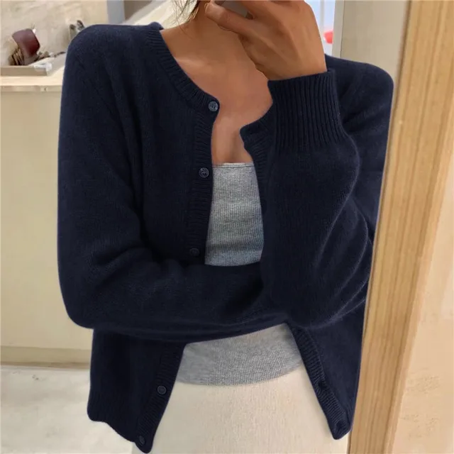 Erica | Women’s Winter Casual Long Sleeve Button Cardigan