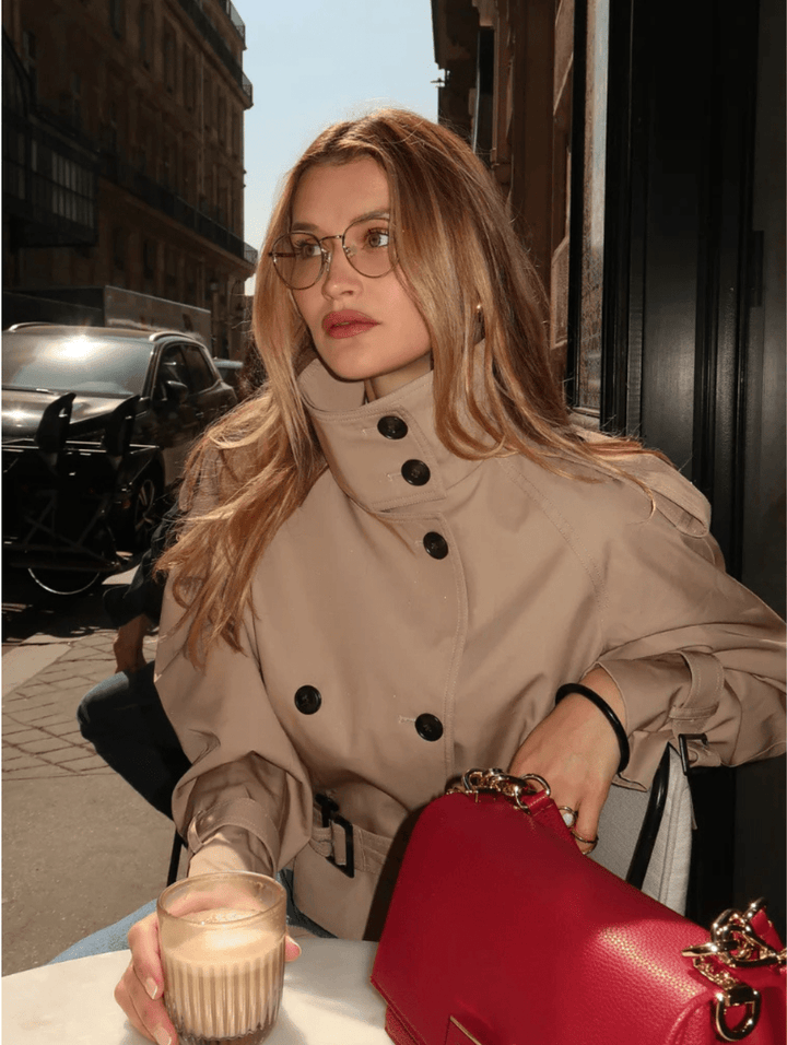 Addison | Women’s Winter Belted Cropped Trench Coat