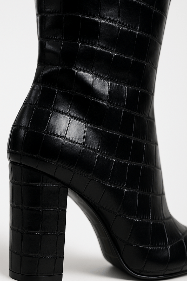 Taylor | Women’s Croc Textured High Heel Boots