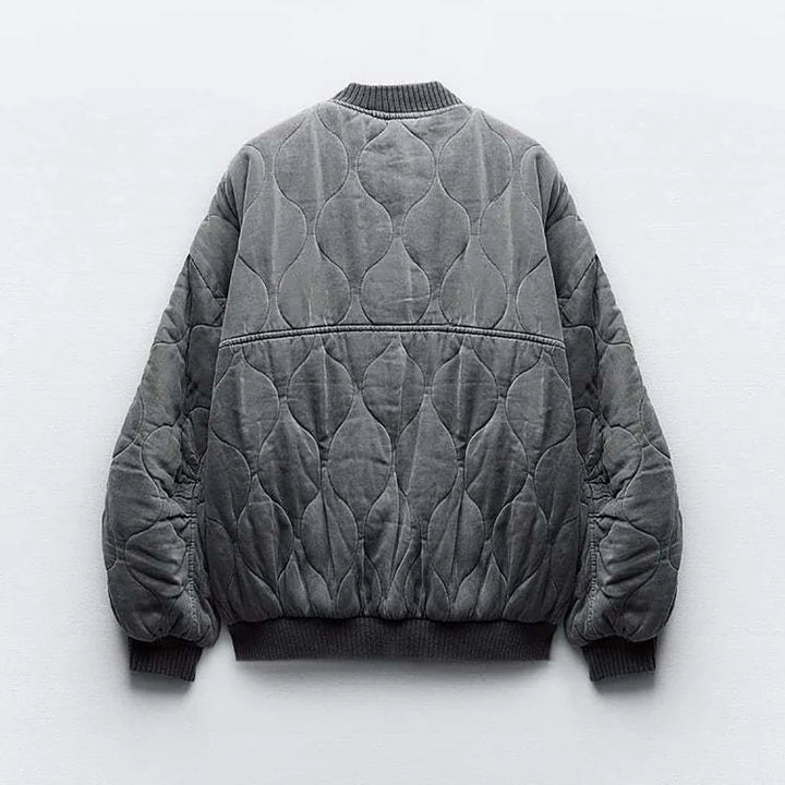 Ella | Women’s Oversized Quilted Casual Bomber Jacket