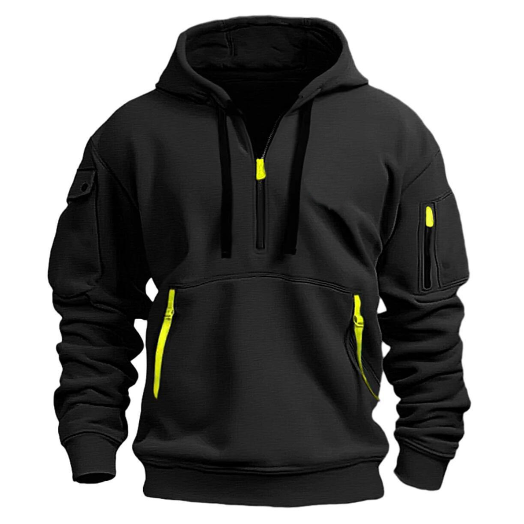 Jayden | Men’s Long Sleeve Utility Pocket Style Hoodie