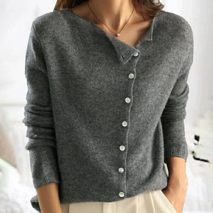 Kaitlyn | Women’s Relaxed Fit Winter Button Front Cardigan