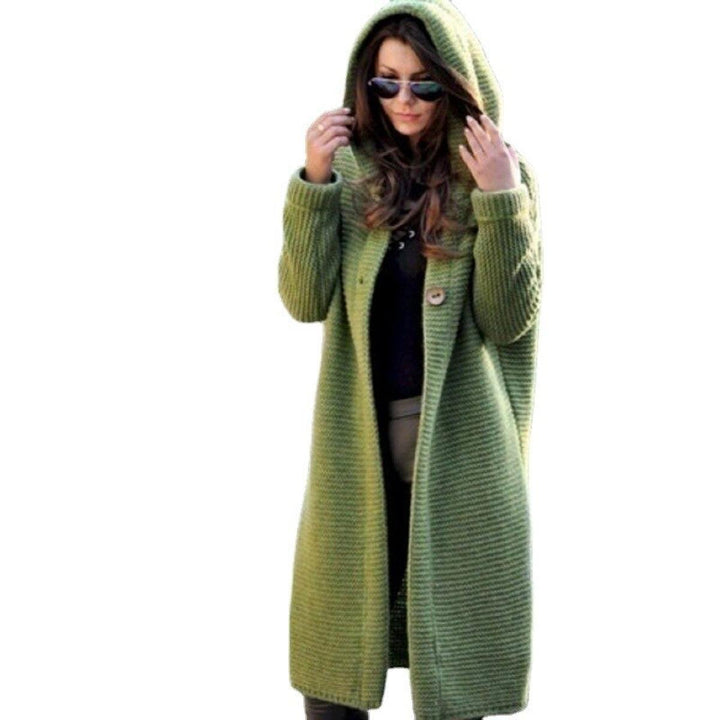 Madison | Women’s Cozy Knit Hooded Maxi Cardigan