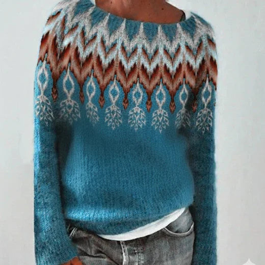 Christopher | Women Winter Pattern Knit Sweater