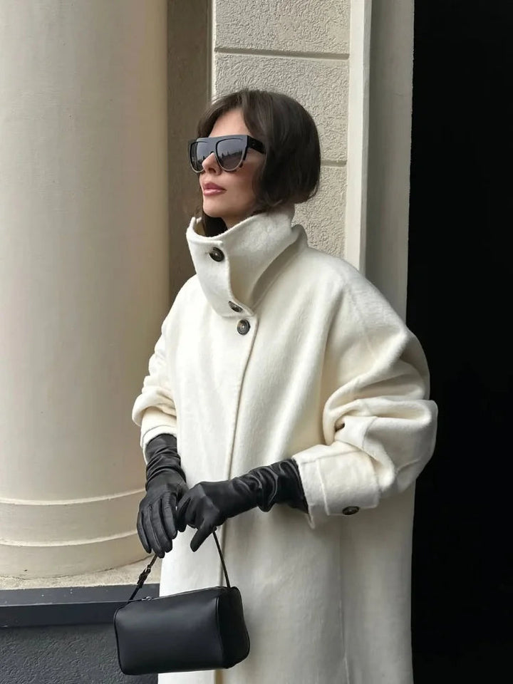 Abigail | Women’s Winter Long Button-Up Trench Coat