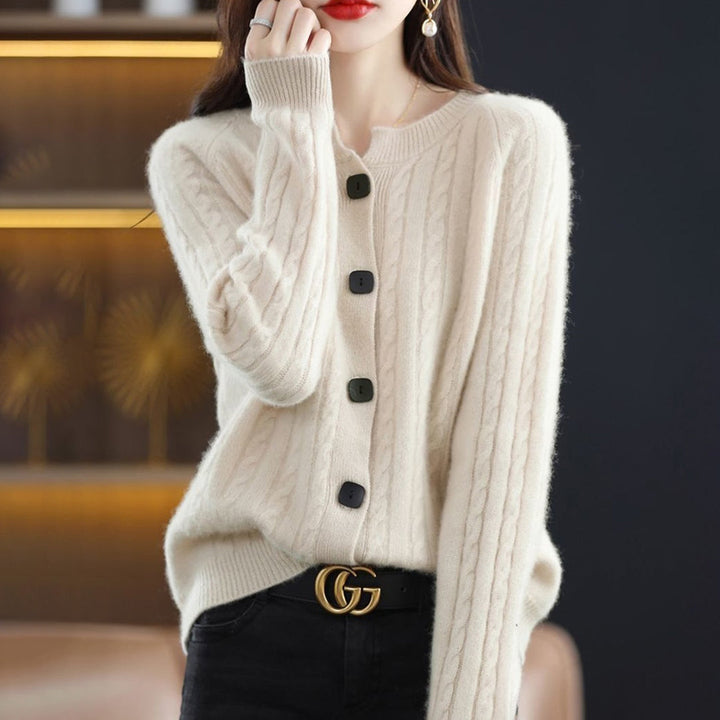 Lily | Women’s Cozy Button-Up Relaxed Fit Winter Cardigan