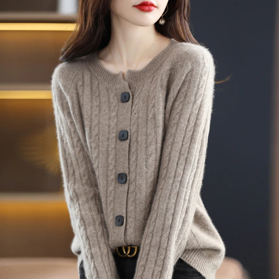 Lily | Women’s Cozy Button-Up Relaxed Fit Winter Cardigan
