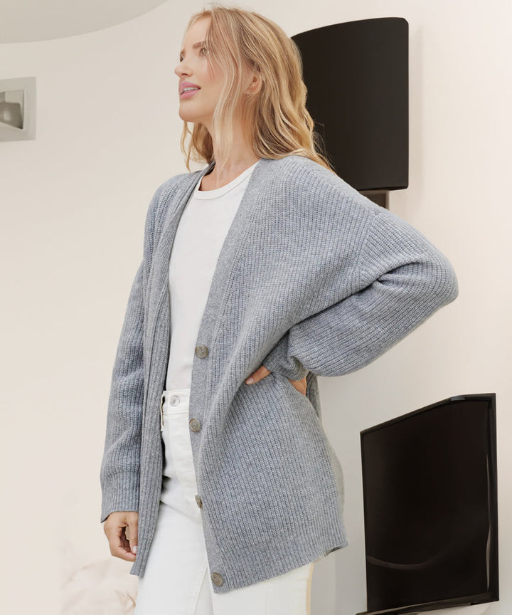 Evelyn | Women’s Winter Knit Casual Button Up  Cardigan