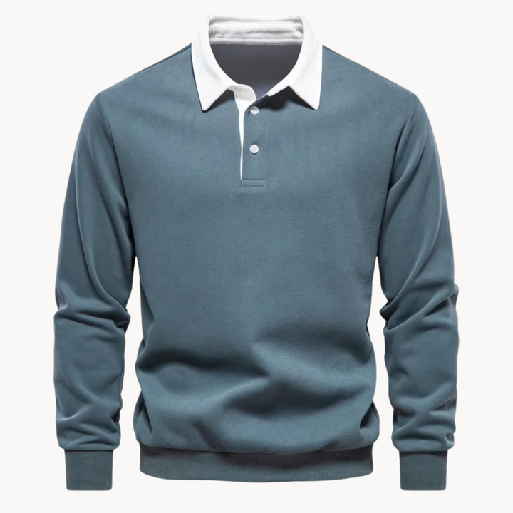 Julian | Men’s Winter Long Sleeve Polo Style Sweater