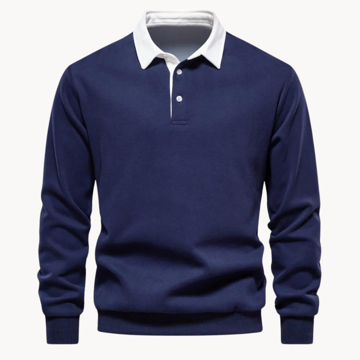 Julian | Men’s Winter Long Sleeve Polo Style Sweater
