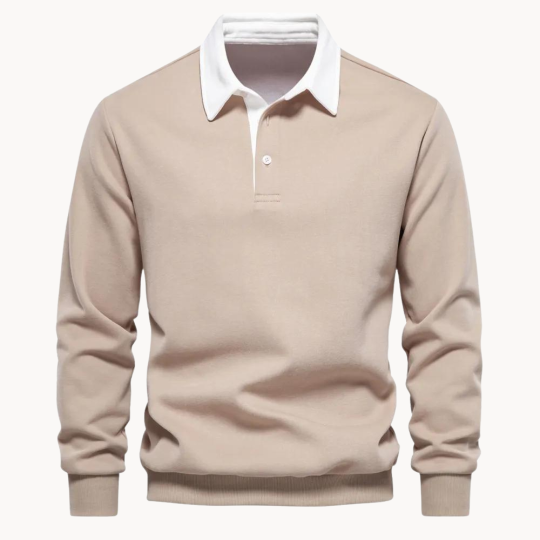 Julian | Men’s Winter Long Sleeve Polo Style Sweater