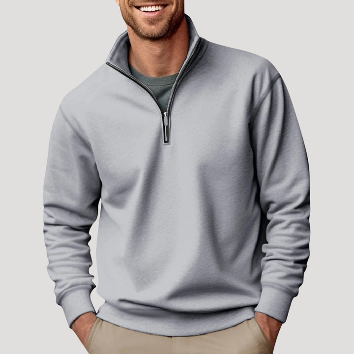 Henry | Men’s Casual Quarter Zip Collar Sweatshirt