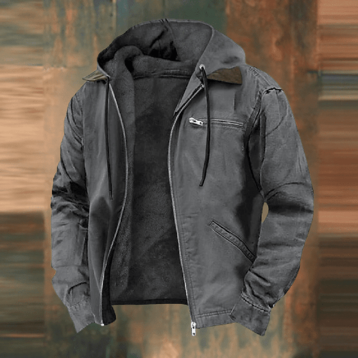 Nathan | Men’s Casual Zip-Up Hooded Jacket
