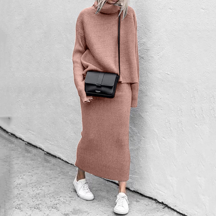 Natalie | Women’s Cozy Pullover and Skirt Set