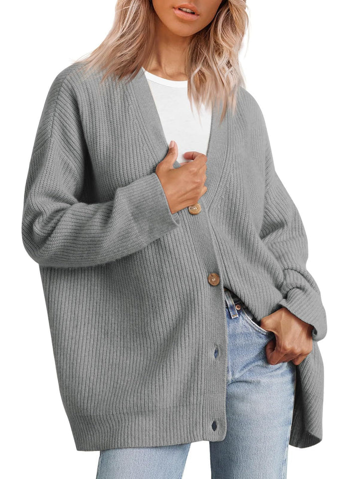 Hannah | Women’s Winter Button Up Casual Knit Cardigan
