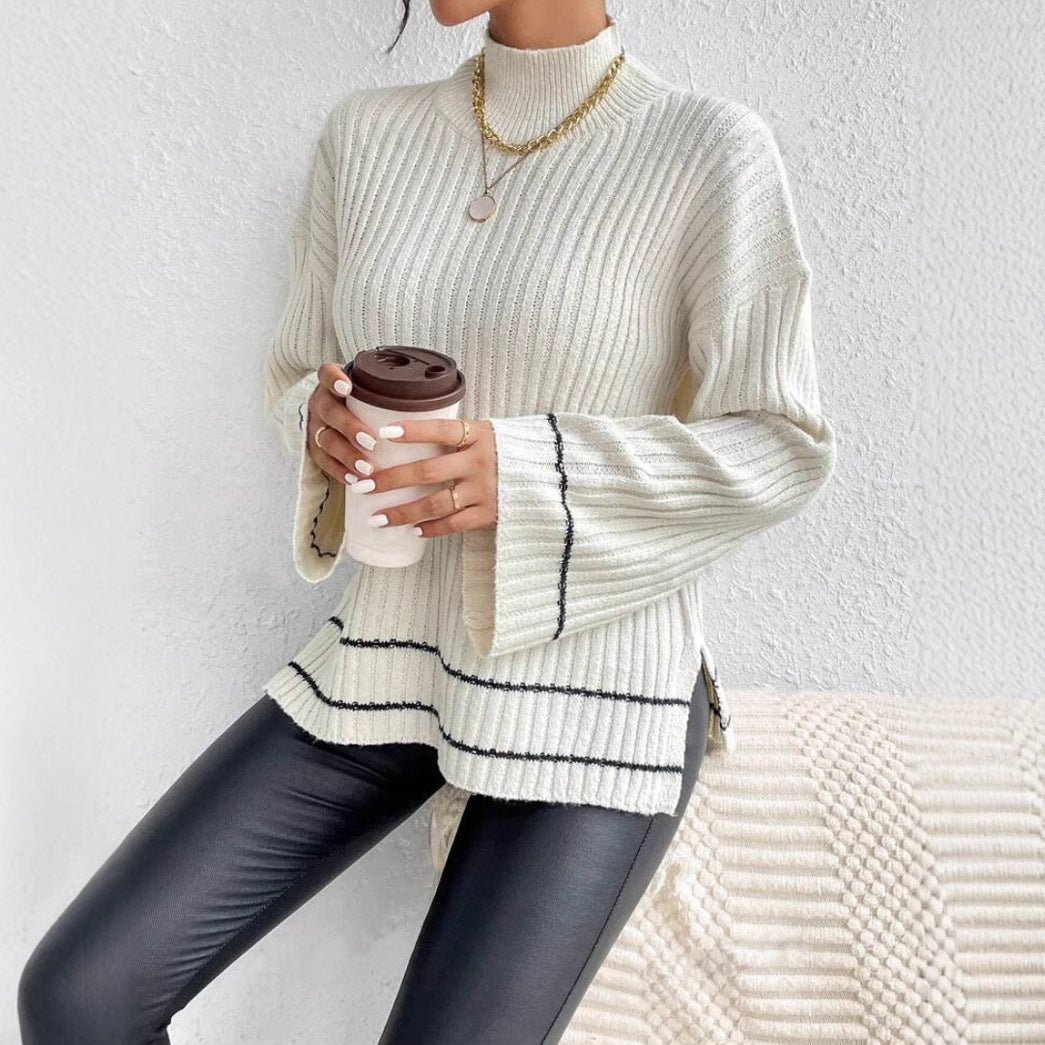 Jacklyn | Women’s Winter Loose Fit Ribbed Knit Sweater