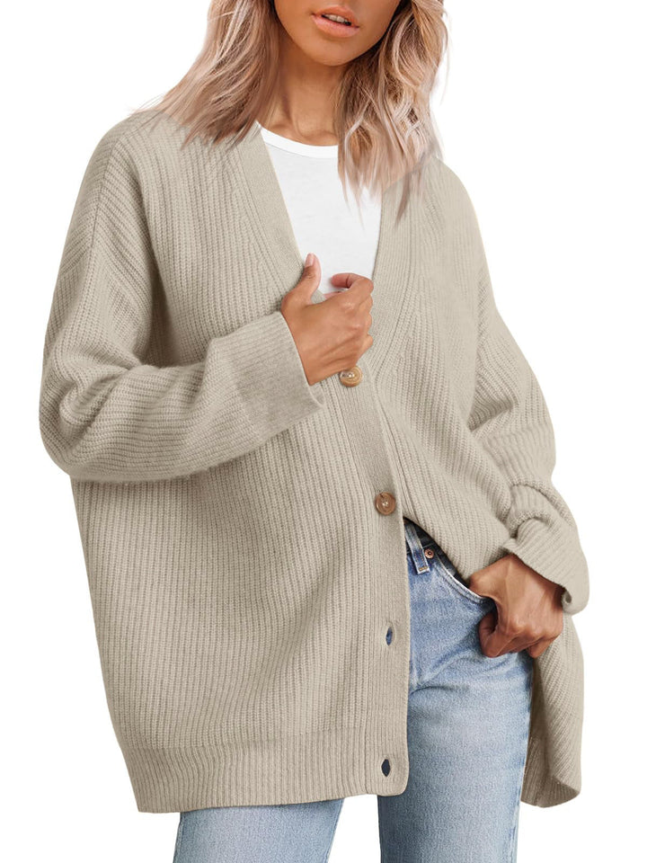 Hannah | Women’s Winter Button Up Casual Knit Cardigan