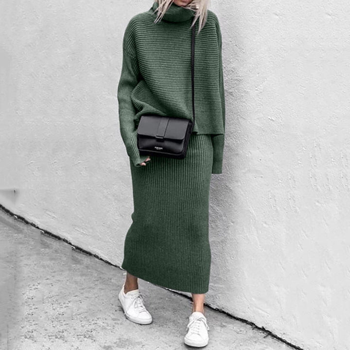 Natalie | Women’s Cozy Pullover and Skirt Set