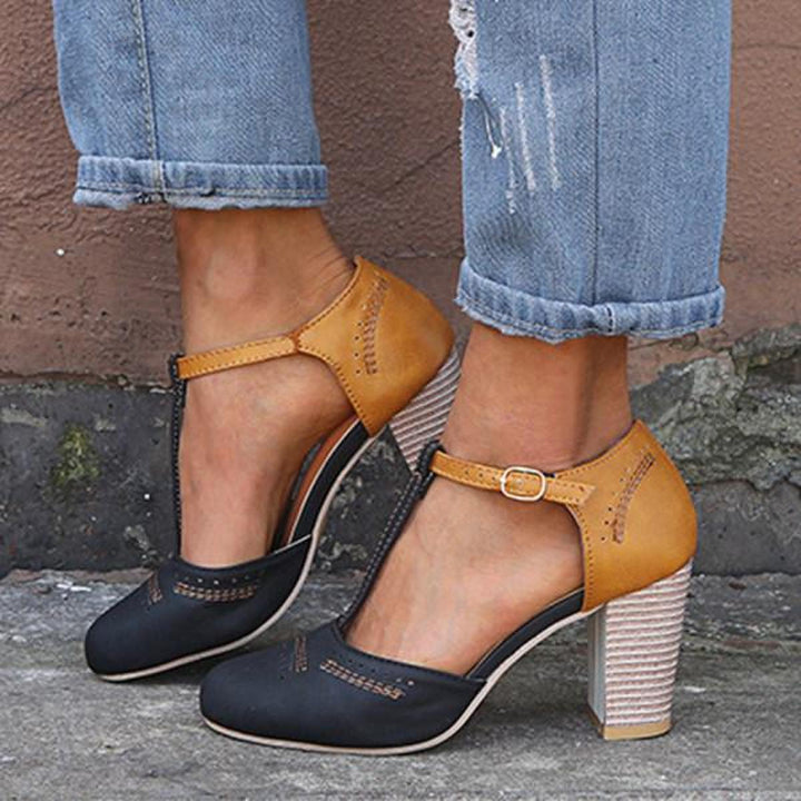 Olivia | Women’s Vintage Style Ankle Strap Heels